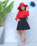 شومیز مجلسی آستین کیسه ای ۷۶۱۲