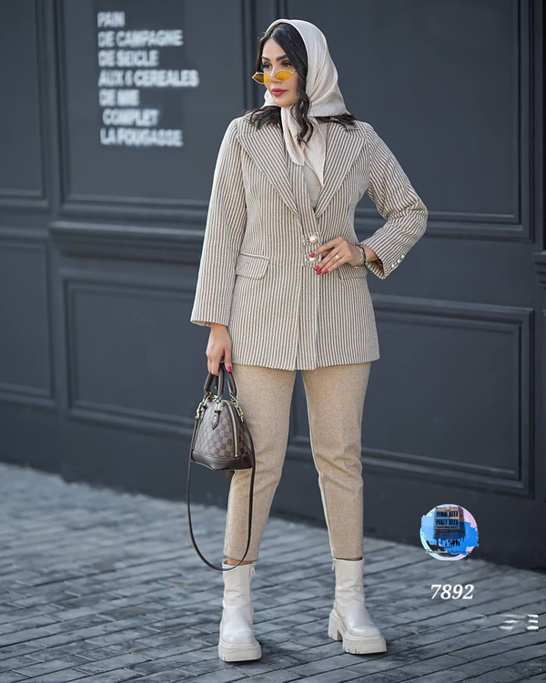 مانتو نانسی جنایی ۲دکمه کد کالا ۷۸۹۲