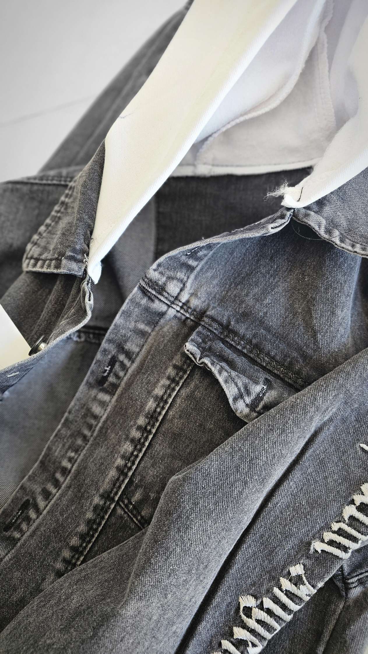 کت و شلوار لی تکه دوزی