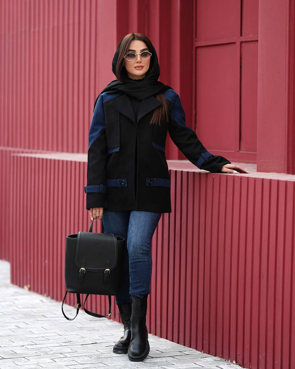 پالتو فوتر ایتالیا ترکیب با جین الیکا کد کالا ۸۳۸۴