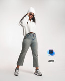 شلوار واید استرایت قد ۹۰ پارچه کثیف شور کد کالا ۸۳۹۰