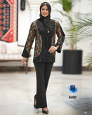 مانتو مخمل خرجکار هندی بخیه دوزی ۱۵۷۶کد کالا ۸۴۰۰