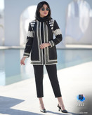 مانتو مازراتی لمه نواری ۱۵۹۶کد کالا ۸۴۱۵