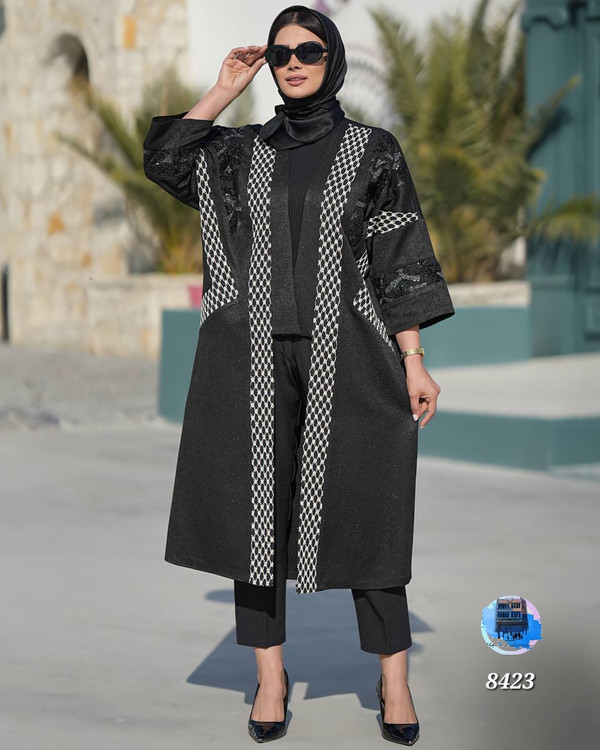 کتان لمه پانچ یقه خشتی ۱۶۰۶کد کالا ۸۴۲۳