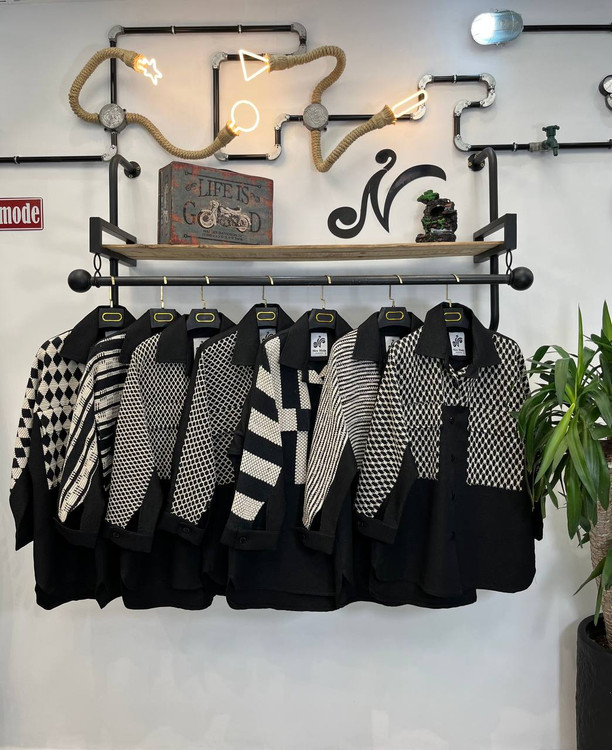 کتان لمه دو جیب گیپور ۱۶۰۷کد کالا ۸۴۲۴