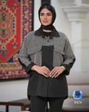 کتان لمه دو جیب گیپور ۱۶۰۷کد کالا ۸۴۲۴