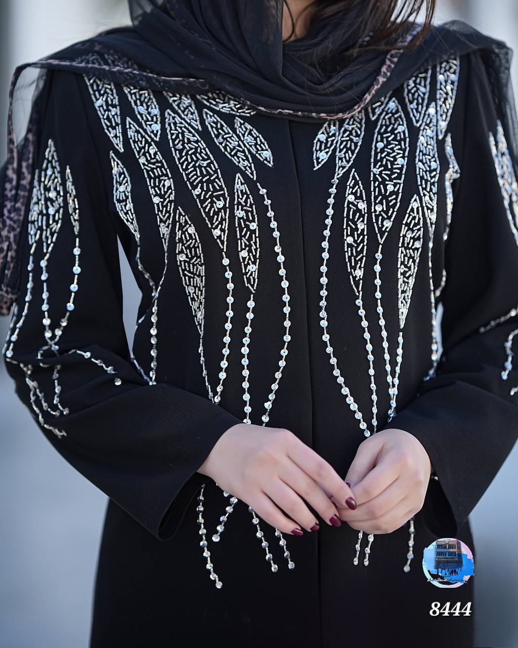 مانتو کرپ مرویجت دمپا سنگ‌دوزی گندمی ۱۵۸۷کد کالا ۸۴۴۳