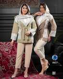 مانتو ژاکارد کوک دوزی جلو پیله ۱۶۳۸کد کالا ۸۴۵۷