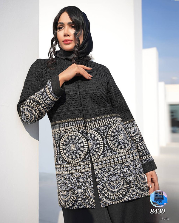 کتان لمه خرجکار هندی بالاتنه گیپور۱۶۱۵کد کالا ۸۴۳۰