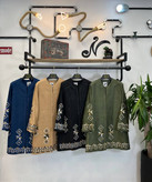 کتان لمه گلدوزی نگین ۱۶۰۳کد کالا ۸۴۴۷