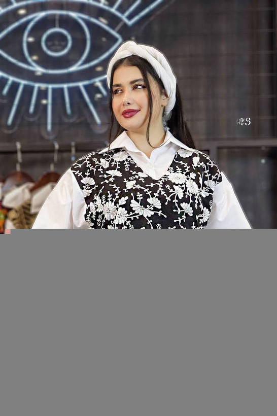 شومیز دو تیکه طرح خرج کار کد کالا ۸۵۰۵