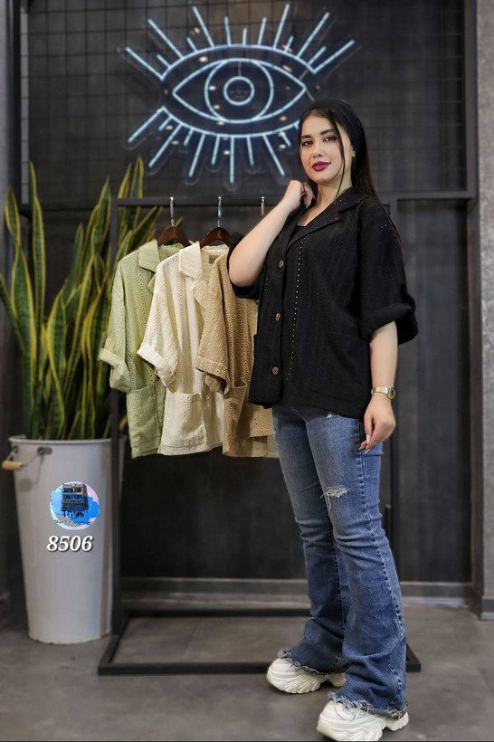 شومیز بخیه دوزی کد کالا ۸۵۰۶