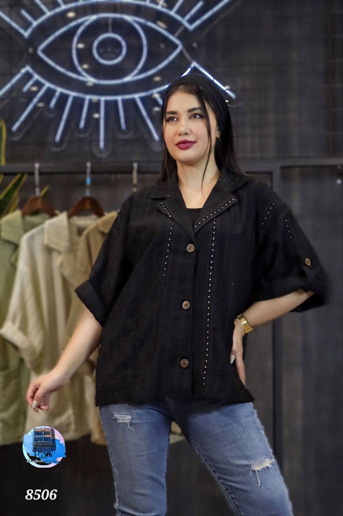 شومیز بخیه دوزی کد کالا ۸۵۰۶