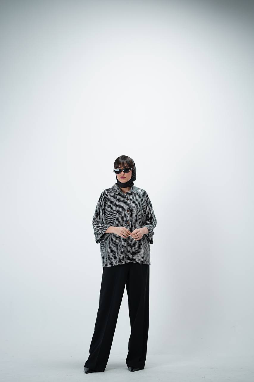 شومیز کنفی زنبوری کد کالا ۸۵۲۱