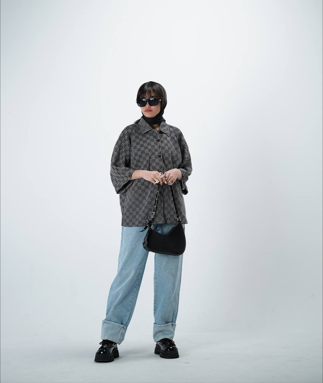 شومیز کنفی زنبوری کد کالا ۸۵۲۱