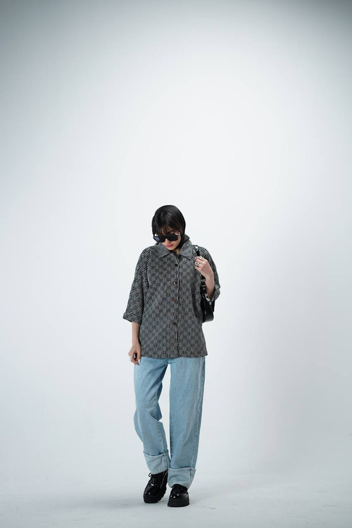 شومیز کنفی زنبوری کد کالا ۸۵۲۱