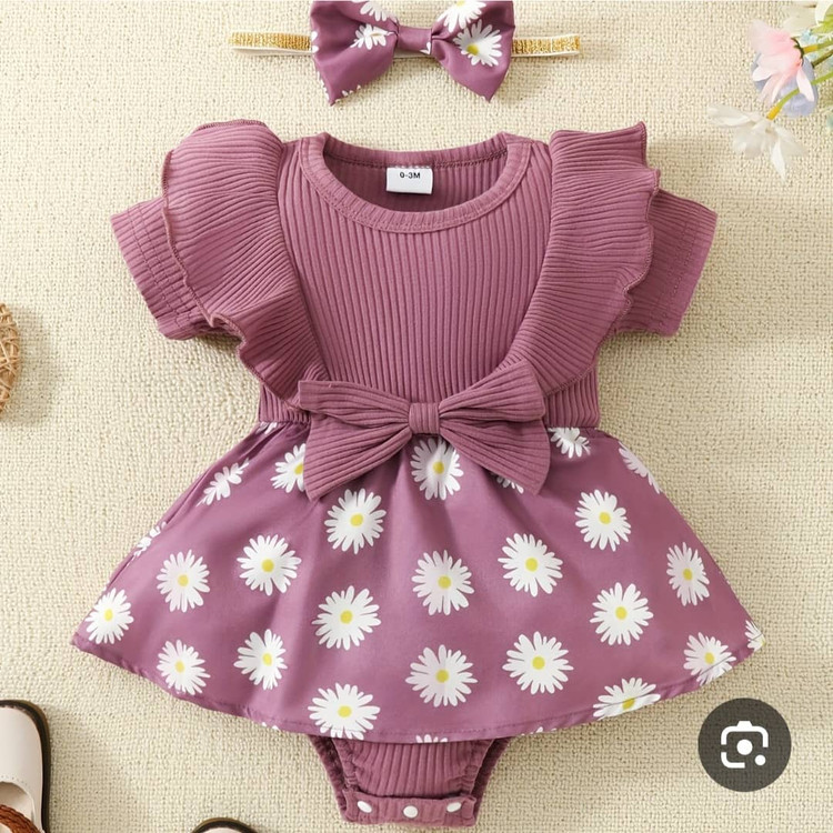 پیراهن بادی گلدار کد کالا ۸۶۰۷