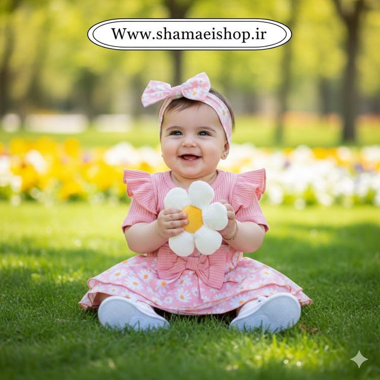 پیراهن بادی گلدار کد کالا ۸۶۰۷