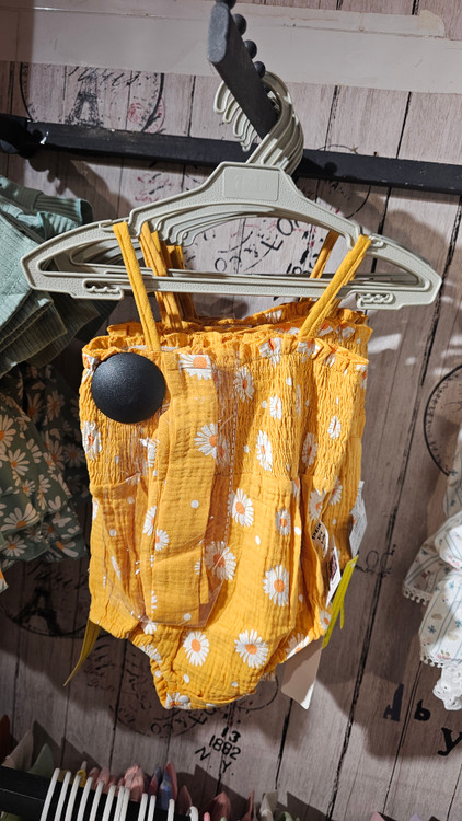 بادی گلدار بابونه زرد نقلی کد کالا ۸۶۳۱