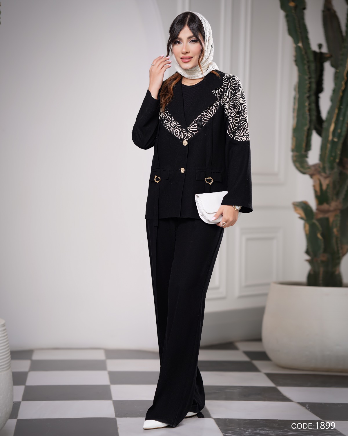 کت و شلوار کرپ دبل کد کالا ۸۸۰۴