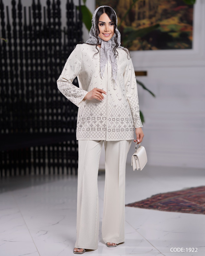 کت و شلوار نگینی مربعی کد کالا ۸۸۰۷