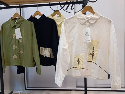 شومیز کتان طرح متونع کد ۸۹۴۸