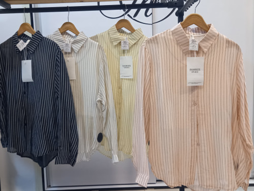 شومیز راه راه خارجی کد۸۵۸۴