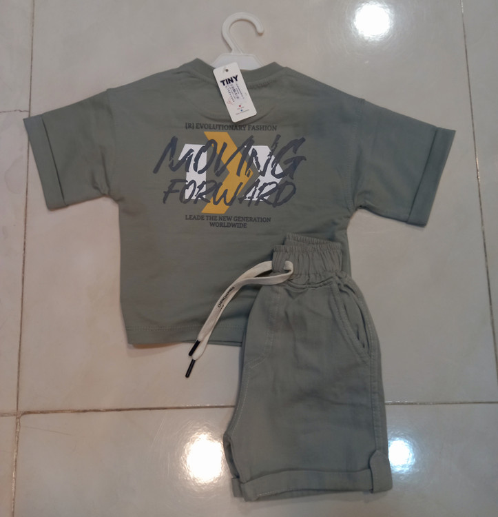 تیرشت شلوارک کتان کد۸۹۷۷