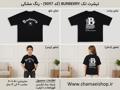 تیشرت تک BURBERE کد 9097