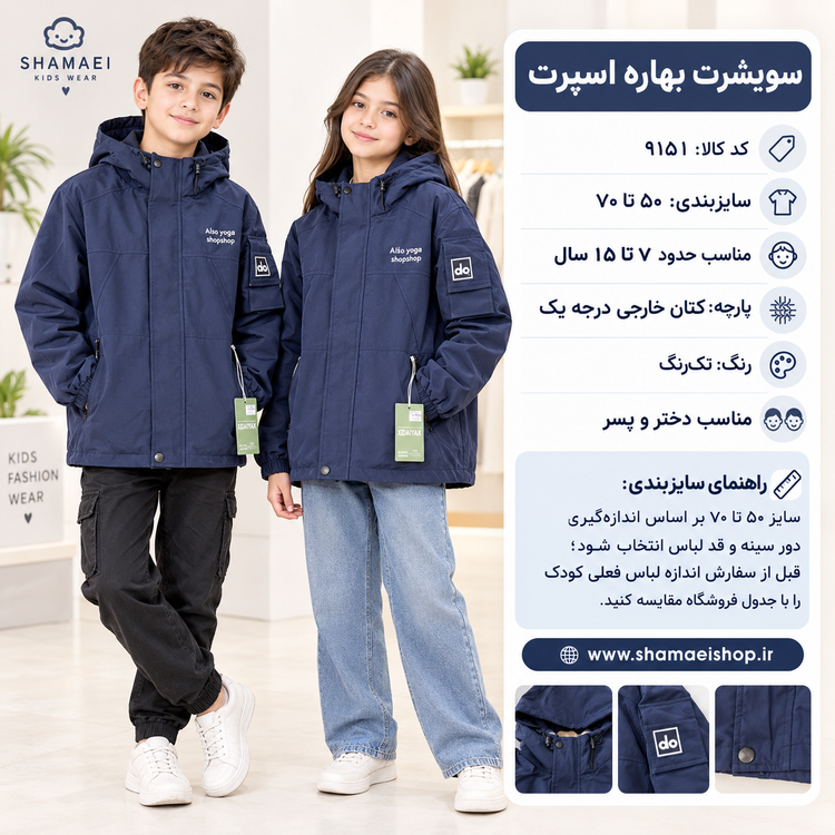 سویشرت بهاره اسپرت ۹۱۵۱